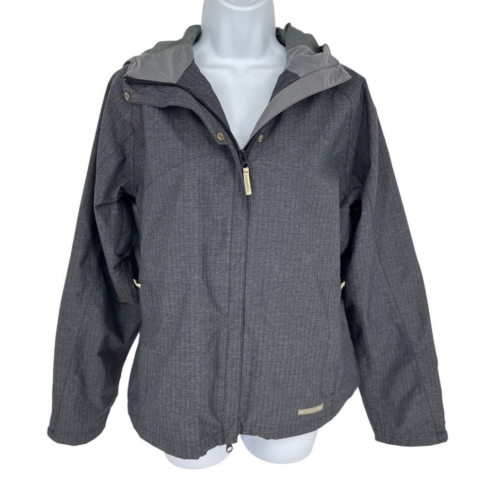 Merrell Women's Gray Waterproof Hooded Jacket